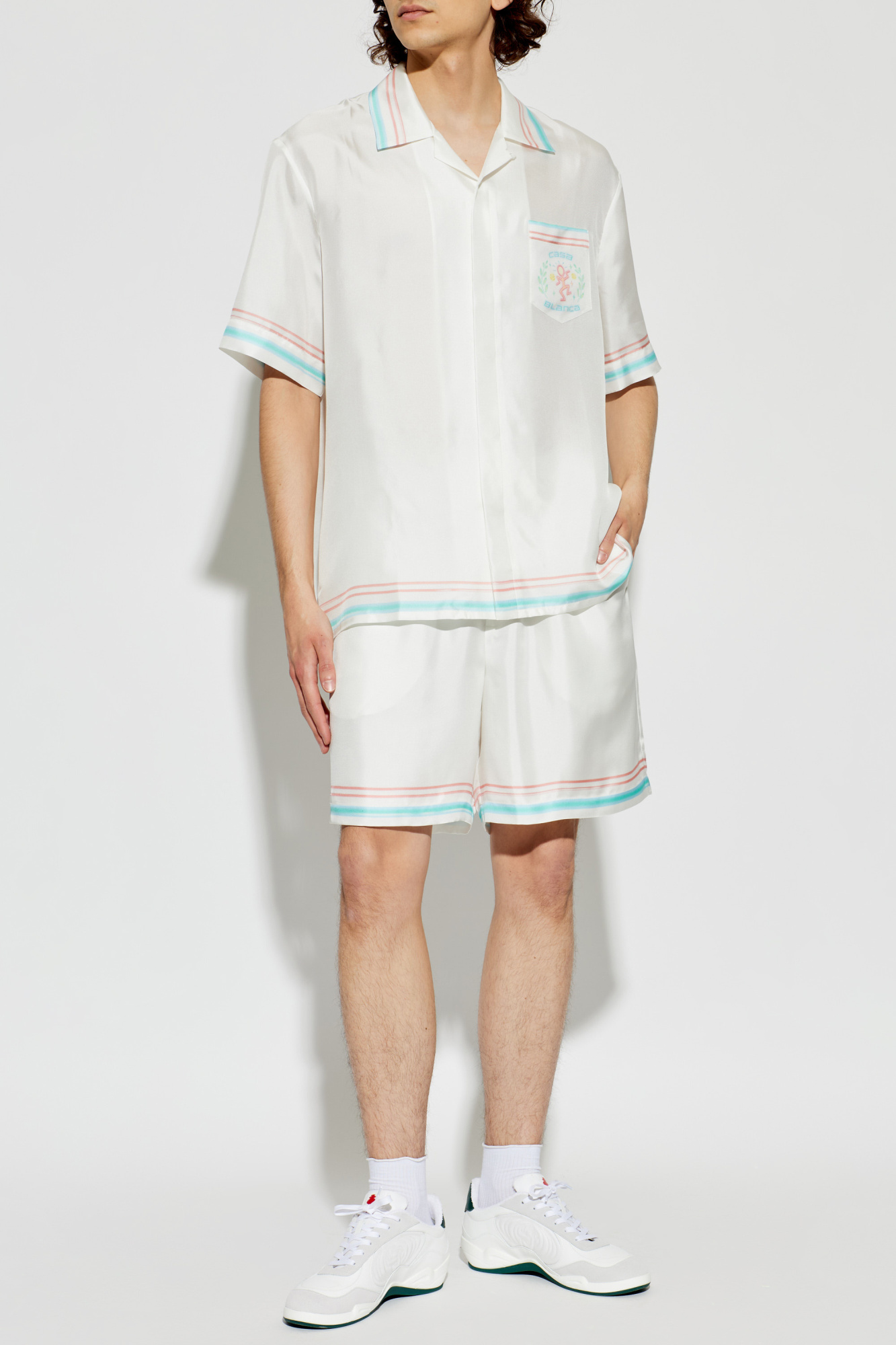 Casablanca Silk shirt with logo | Men's | Vitkac